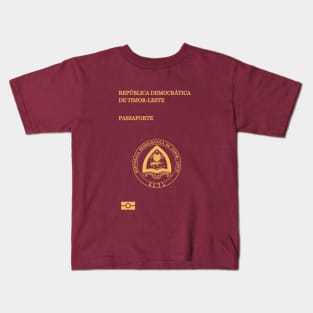 East Timor passport Kids T-Shirt